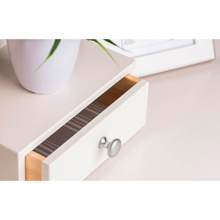 Rei mod. 760 Blister 4 Pomos Redondos para Mueble Zamak Cromo Mate Ø25mm