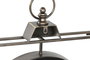 DKD Home Decor Reloj de Pared de Hierro y Cristal Envejecido Negro y Dorado