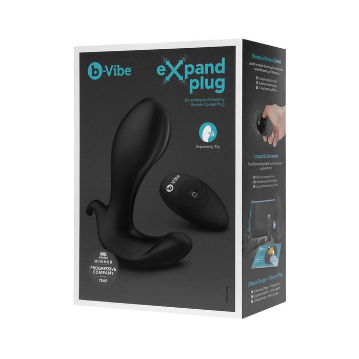 Masajeador de Próstata B-Vibe EXPAND Negro