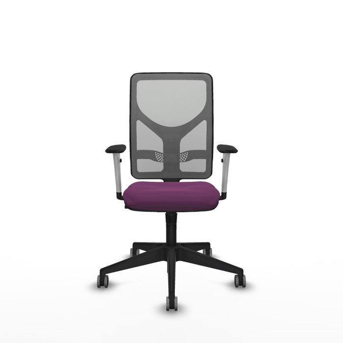 PIQUERAS Y CRESPO Silla de oficina Motilla con mecanismo Sincro, Morado y Gris