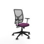 PIQUERAS Y CRESPO Silla de oficina Motilla con mecanismo Sincro, Morado y Gris