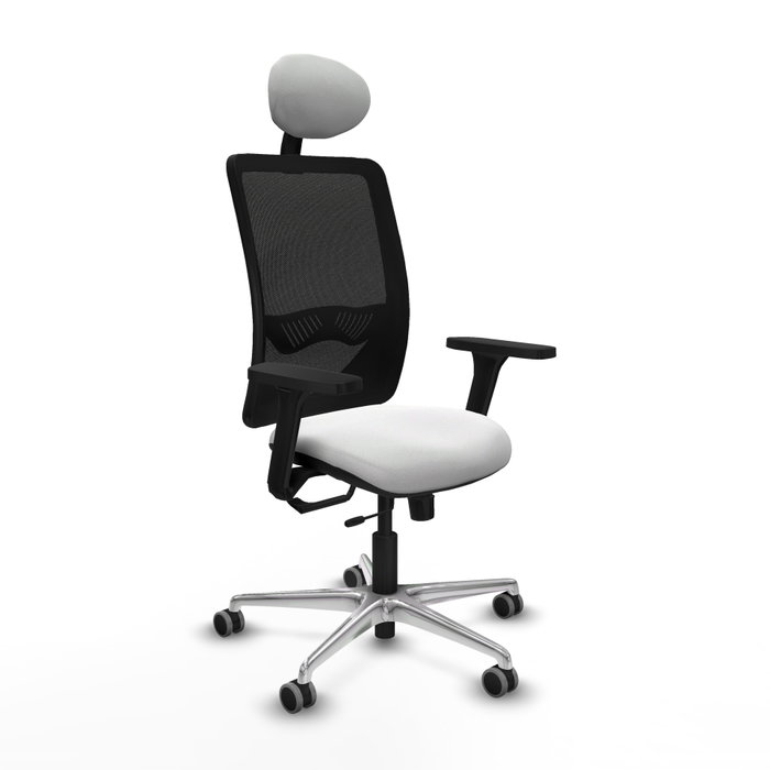 PIQUERAS Y CRESPO Silla de oficina Zulema con mecanismo Sincro/Traslack, Blanco y Negro PIQUERAS Y CRESPO Silla de oficina Zulema con mecanismo Sincro/Traslack, Blanco y Negro