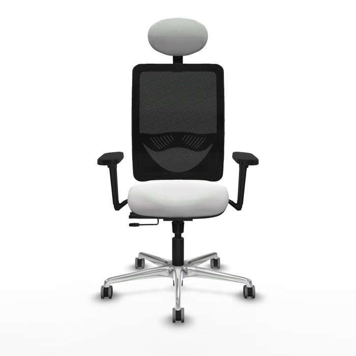 PIQUERAS Y CRESPO Silla de oficina Zulema con mecanismo Sincro/Traslack, Blanco y Negro PIQUERAS Y CRESPO Silla de oficina Zulema con mecanismo Sincro/Traslack, Blanco y Negro