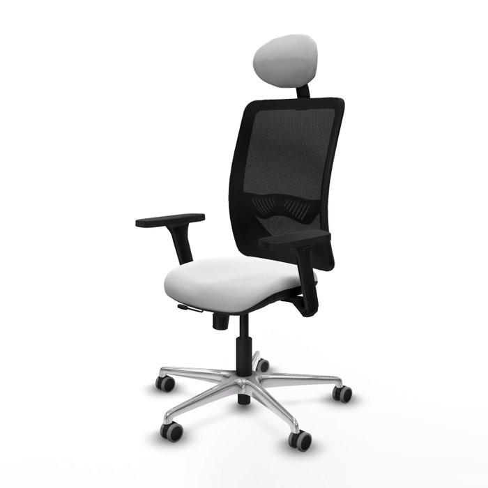 PIQUERAS Y CRESPO Silla de oficina Zulema con mecanismo Sincro/Traslack, Blanco y Negro PIQUERAS Y CRESPO Silla de oficina Zulema con mecanismo Sincro/Traslack, Blanco y Negro