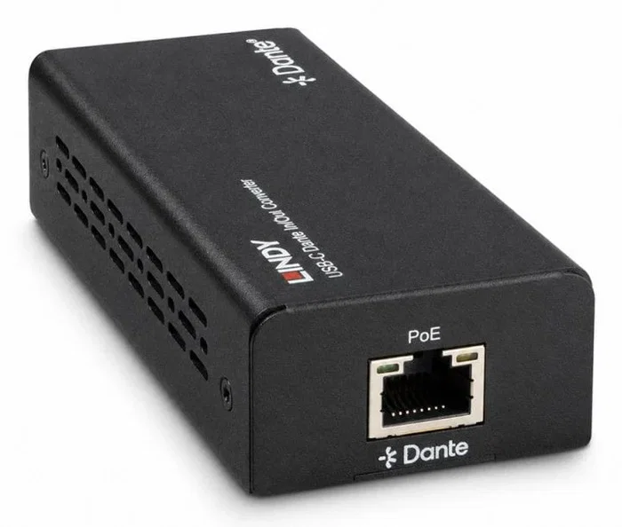 Lindy 70617 Convertidor de audio USB C Dante in/out Negro Lindy 70617 Convertidor de audio USB C Dante in/out Negro