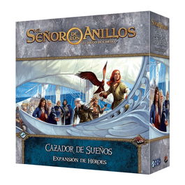Fantasy Flight Games MEC110ES | El Señor de los Anillos LCG - Expansión Héroes: Cazador de Sueños | Ciclos Puertos Grises y Cazador de Sueños | Juego Cartas | Español