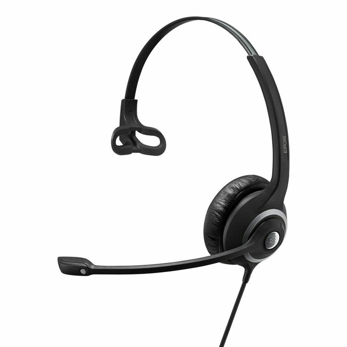 EPOS Impact SC 230 USB MS II Auriculares de Diadema para Oficina y Centro de Llamadas con Micrófono Boom, Cancelación de Ruido, Control en Cable USB, 58g, Negro