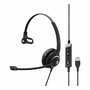 EPOS Impact SC 230 USB MS II Auriculares de Diadema para Oficina y Centro de Llamadas con Micrófono Boom, Cancelación de Ruido, Control en Cable USB, 58g, Negro