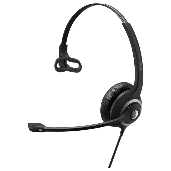 EPOS Impact SC 230 USB MS II Auriculares de Diadema para Oficina y Centro de Llamadas con Micrófono Boom, Cancelación de Ruido, Control en Cable USB, 58g, Negro
