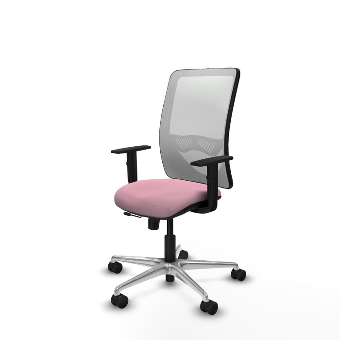 PIQUERAS Y CRESPO Silla de oficina Zulema Rosa y Blanca con mecanismo Sincro/Traslack PIQUERAS Y CRESPO Silla de oficina Zulema Rosa y Blanca con mecanismo Sincro/Traslack