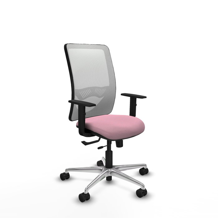 PIQUERAS Y CRESPO Silla de oficina Zulema Rosa y Blanca con mecanismo Sincro/Traslack PIQUERAS Y CRESPO Silla de oficina Zulema Rosa y Blanca con mecanismo Sincro/Traslack