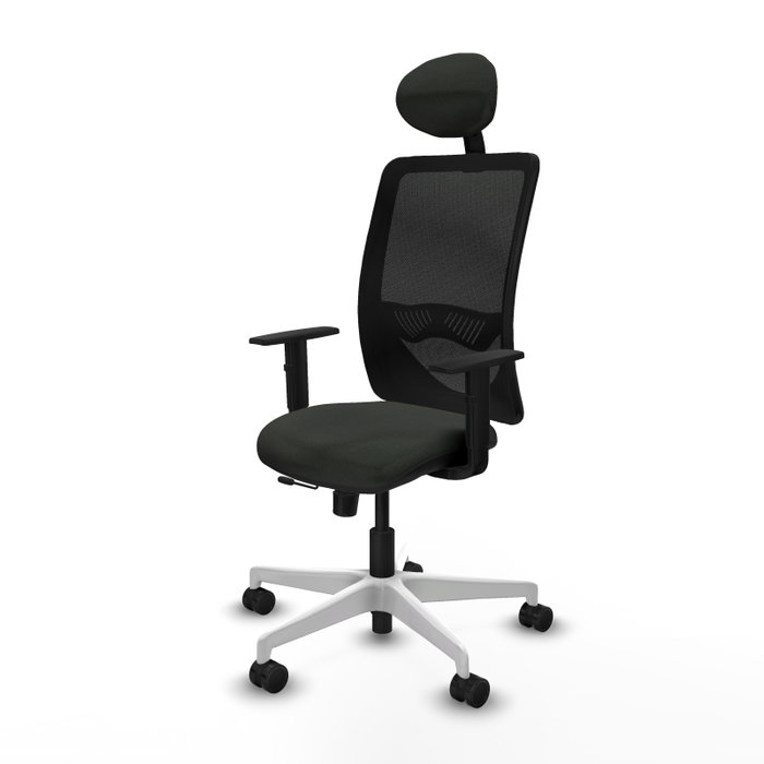 PIQUERAS Y CRESPO Silla de oficina Zulema con mecanismo Sincro/Traslack y cabecero fijo en color negro PIQUERAS Y CRESPO Silla de oficina Zulema con mecanismo Sincro/Traslack y cabecero fijo en color negro