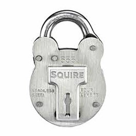 Squire Candado marino de acero inoxidable con arco de 8 mm