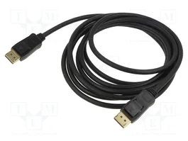 GOOBAY Cable DisplayPort 1.4 de 3m, Negro