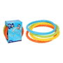 Water Fun Set de 4 Aros de Buceo Colores Diámetro 15cm