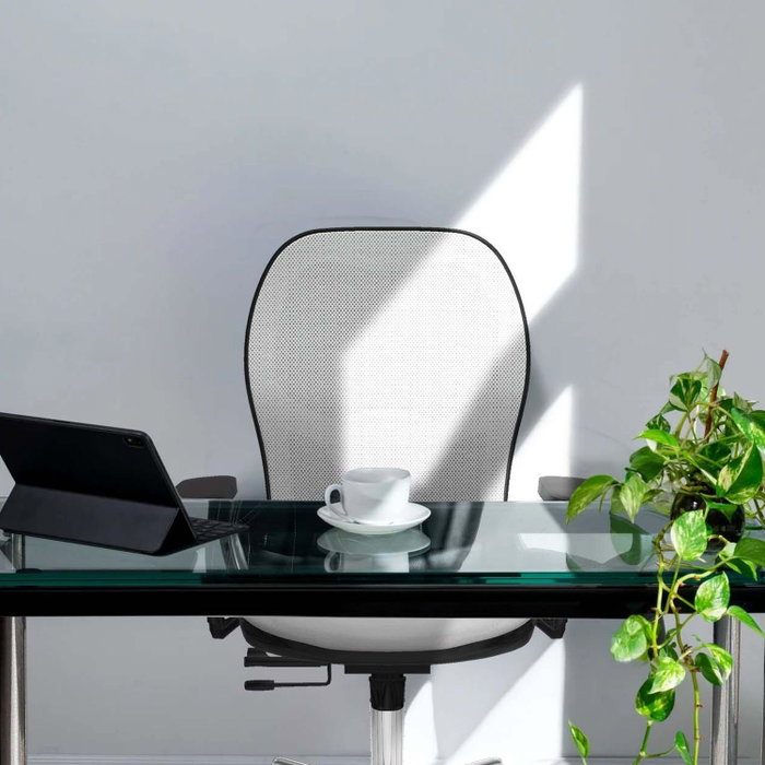 PIQUERAS Y CRESPO Silla de oficina Jorquera con mecanismo Sincro/Traslack, Marrón y Azul