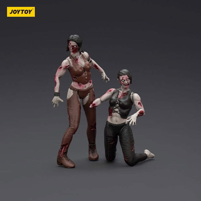 Zombie Pack de 2 Figuras Dark Source Female wrestlers 8 cm