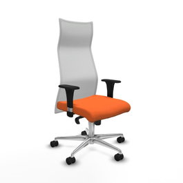 PIQUERAS Y CRESPO Sillón Albacete Naranja y Blanco