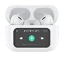 Celly SOUNDLEDWH Auriculares Inalámbricos TWS Bluetooth 5.4 con Pantalla LED Táctil, Cancelación Activa de Ruido (ANC), ENC, USB-C, 4.5h Batería, Color Blanco
