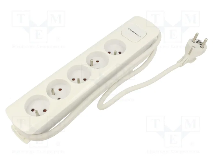 QOLTEC Prolongador de alimentación 1,8m blanco QOLTEC Prolongador de alimentación 1,8m blanco