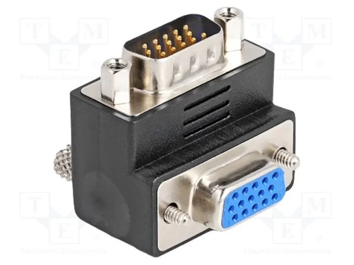 DeLOCK 65290 Adaptador VGA Macho a Hembra Angulado 270° Negro DeLOCK 65290 Adaptador VGA Macho a Hembra Angulado 270° Negro