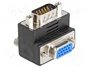 DeLOCK 65290 Adaptador VGA Macho a Hembra Angulado 270° Negro