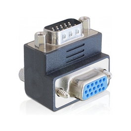 DeLOCK Adaptador VGA Macho a Hembra con Ángulo de 270° 65290