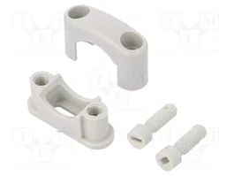 OBO Bettermann Abrazadera para cables SOM-Schelle 15-25mm PS gris claro RAL7035