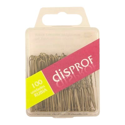 DISPROF Horquilla Invisible Rubia 100 Unidades