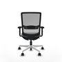 PIQUERAS Y CRESPO Silla de oficina Haches Gris con mecanismo Sincro/Traslack