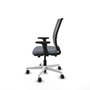 PIQUERAS Y CRESPO Silla de oficina Haches Gris con mecanismo Sincro/Traslack