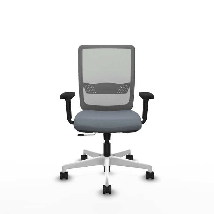 PIQUERAS Y CRESPO Silla de oficina Haches Gris con mecanismo Sincro/Traslack