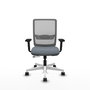PIQUERAS Y CRESPO Silla de oficina Haches Gris con mecanismo Sincro/Traslack