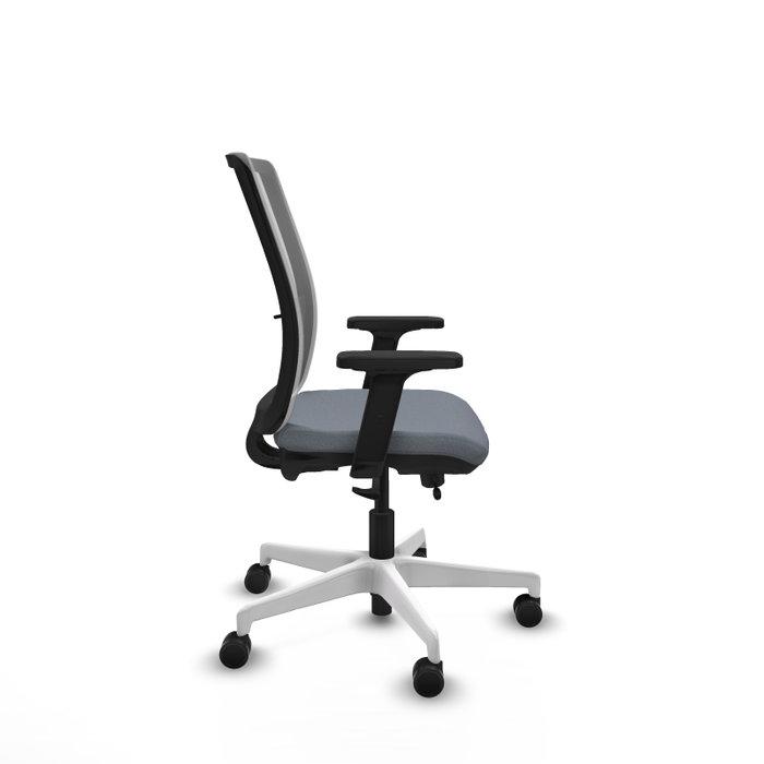PIQUERAS Y CRESPO Silla de oficina Haches Gris con mecanismo Sincro/Traslack