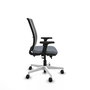 PIQUERAS Y CRESPO Silla de oficina Haches Gris con mecanismo Sincro/Traslack