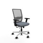PIQUERAS Y CRESPO Silla de oficina Haches Gris con mecanismo Sincro/Traslack