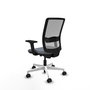 PIQUERAS Y CRESPO Silla de oficina Haches Gris con mecanismo Sincro/Traslack