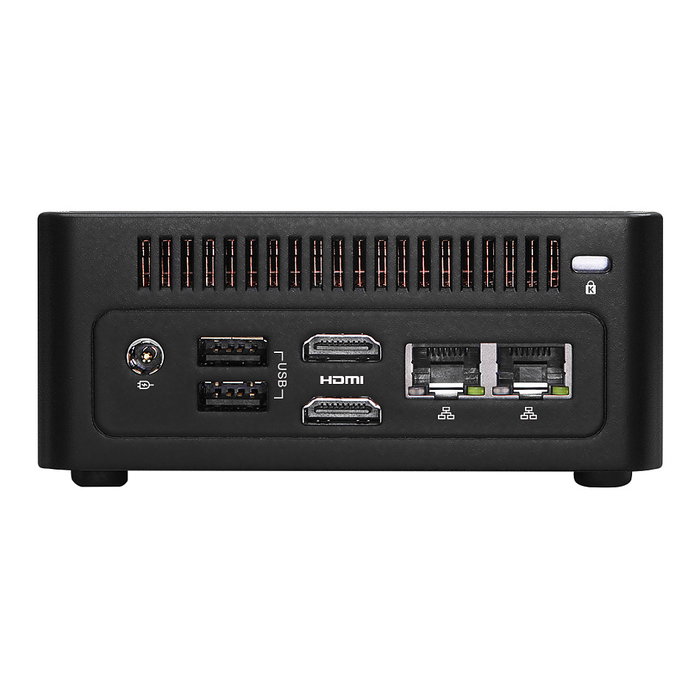 ASRock Barebone NUC BOX-8640U/EU/AI 4X4 Box con Procesador AMD Ryzen 5 8640U, Gráficos Radeon 760M, Mini PC SFF, 2x HDMI 2.1, 2x Ethernet, 2x M.2, Sin RAM/SSD