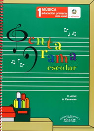 Pentagrama escolar 1 ciclo inicial, Carme Amat y Anna Casanova - Boileau