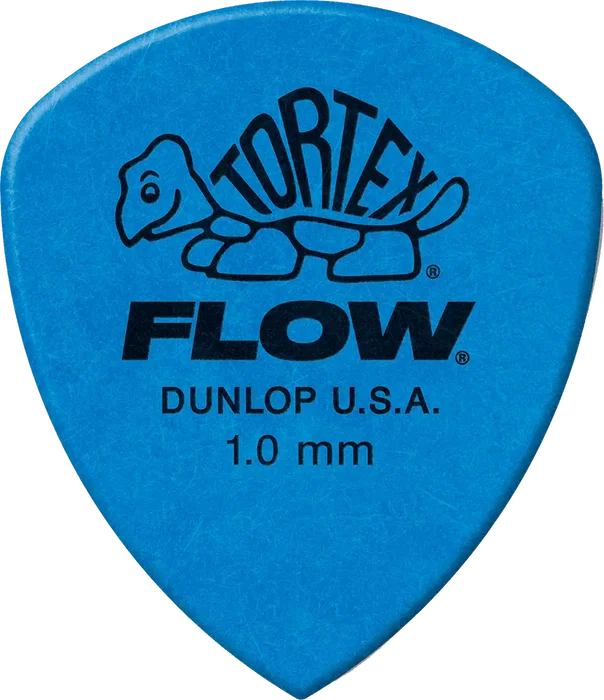 DUNLOP Tortex Flow 1.00 mm Pack de 12 Púas para Guitarra
