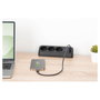Digitus Regleta de enchufes 3x AC + 2 USB-A + 1 USB-C Negro 1,5m
