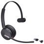 Yealink BH70 Mono Teams Auricular Bluetooth Diadema Monoaural Negro, Oficina y Call Center, USB-C/USB-A, BT 5.2, 43h Autonomía, Cancelación de Ruido, Referencia: BH70