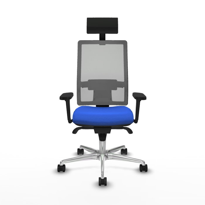 PIQUERAS Y CRESPO Silla de oficina Horna con mecanismo Sincro, Azul y Gris PIQUERAS Y CRESPO Silla de oficina Horna con mecanismo Sincro, Azul y Gris