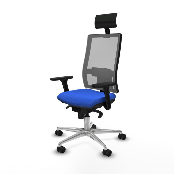 PIQUERAS Y CRESPO Silla de oficina Horna con mecanismo Sincro, Azul y Gris PIQUERAS Y CRESPO Silla de oficina Horna con mecanismo Sincro, Azul y Gris