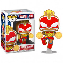 Funko Pop Capitana Marvel Navidad Galleta Jengibre Figura Vinilo 9cm Marvel
