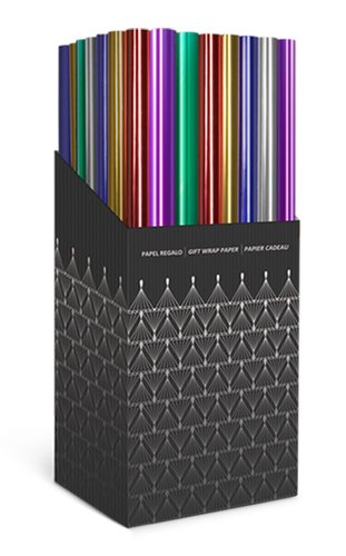 Papel De Regalo Rollo Tv 0,7X1,5 M (Caja De 60) Pp Metalizado Liso Papel De Regalo Rollo Tv 0,7X1,5 M (Caja De 60) Pp Metalizado Liso