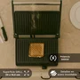 Grunkel GRL-EXTREME Grill Eléctrico de Contacto 2000W, 29x26 cm con Revestimiento Antiadherente, Tapa de 180°, Ajuste de Temperatura y Bandeja Extraíble