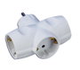 Simon Adaptador triple lateral schuko 2p+t 16a 250v~, blanco