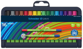 Rotulador Fibra Schneider Link-It 0,4 Modular Surtido Estuche De 16