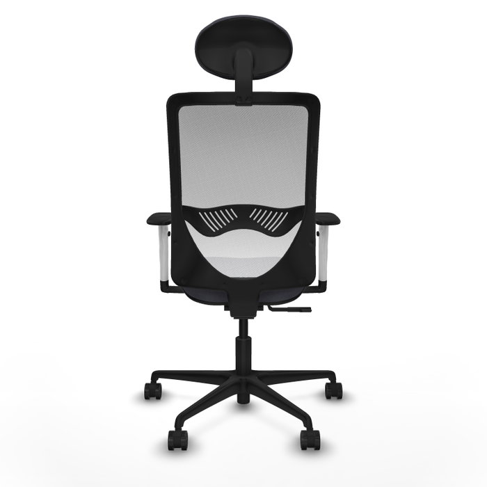 PIQUERAS Y CRESPO Silla de oficina Zulema con mecanismo Sincro, Gris oscuro y Blanco PIQUERAS Y CRESPO Silla de oficina Zulema con mecanismo Sincro, Gris oscuro y Blanco